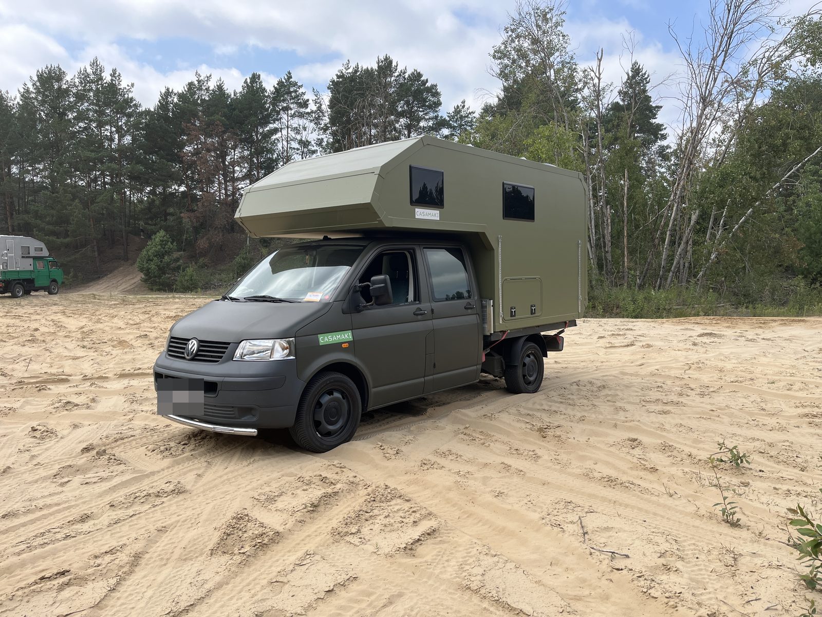 VW T5 Doppelkabine 365: Absetzkabine mit Alkoven von Casamaki, Ansicht 1 von 4